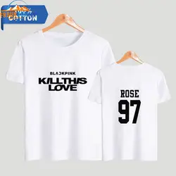 100% хлопок KILL THIS LOVE Blackpink футболки мужские летние футболки с коротким рукавом модная Горячая Распродажа уличная одежда 4XL
