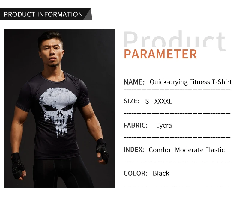 Superhero rashgard camisa do esporte dos homens