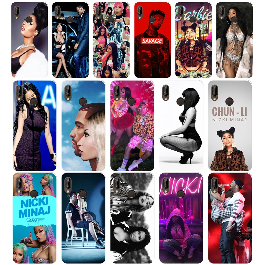 

209WE Nicki Minaj Soft Silicone Tpu Cover Case for Honor 10 huawei p 10 20 lite y5 y6 prime 2018 mate 10 20 lite