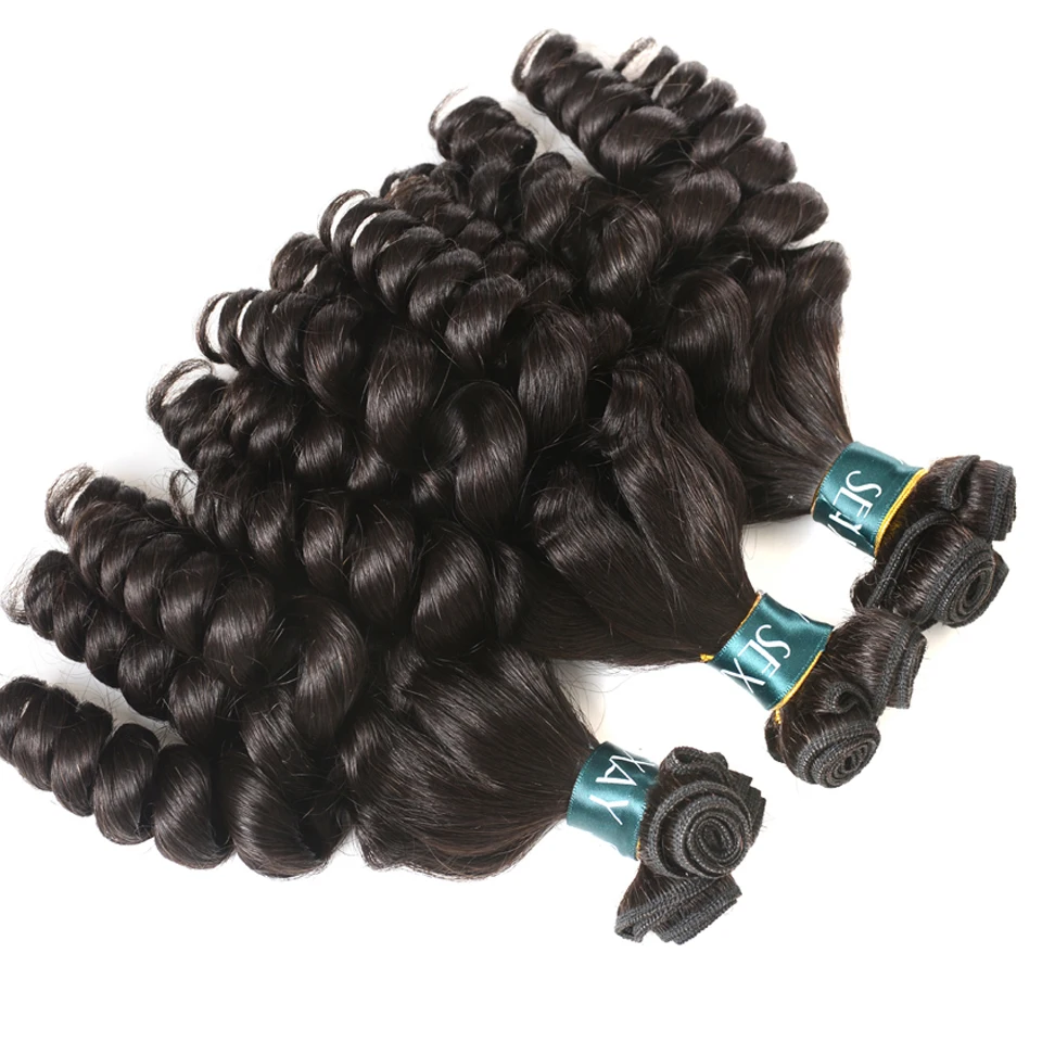 Sexay бразильские Надувные вьющиеся 3 сплетение волос один пакет Remy человеческие волосы для наращивания могут быть окрашены и выпрямлены натуральный черный