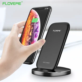 

FLOVEME 10W Qi Fast Charging For Samsung S8 S9 S10 Plus S7 Edge Note 8 9 Stand Charger For iPhone 8 Plus X XR XS MAX Chargers
