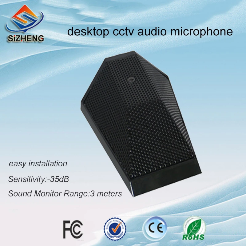 

SIZHENG cctv microphone audio hd high sensitive mini counter desktop sound monitor pickup for security system
