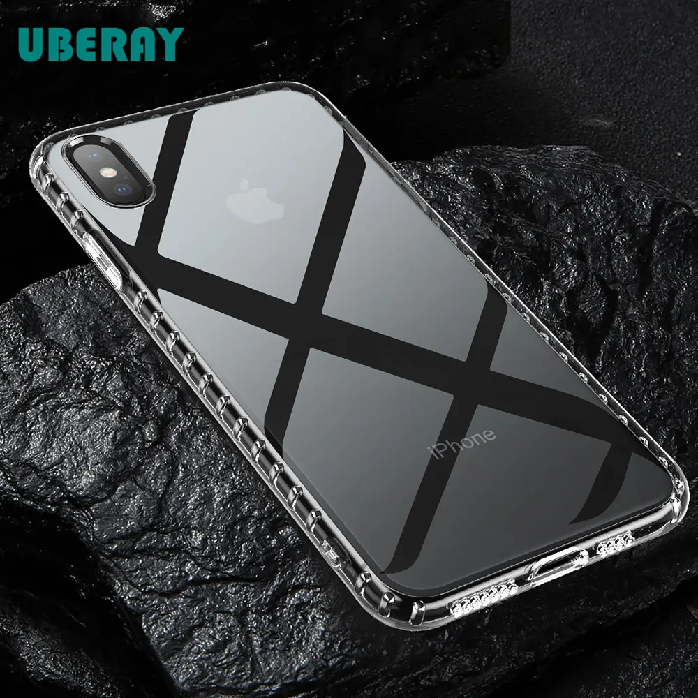 

Shockproof Case for iPhone X XS Max XS Ultra Thin Airbag Transparent Phone Cases for iPhone XR X XS Soft Silicone Cover