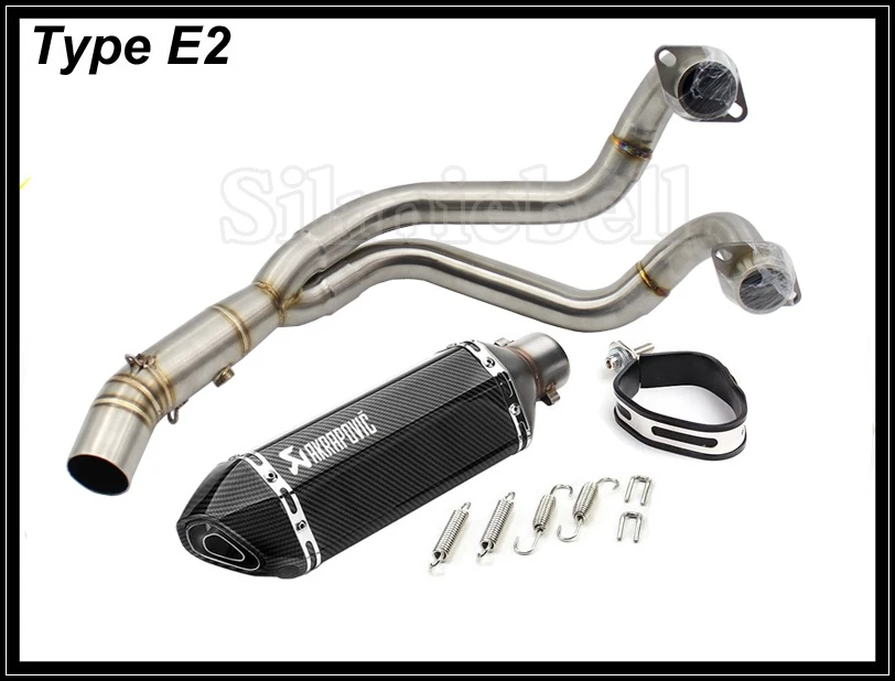 Tubo de Escape MT07 Akrapovic Escape motocicleta Escape Moto Slip on Full System para Yamaha MT-07 FZ07 FZ-07 Tracer XSR700