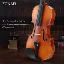 ZONAEL профессиональной классификации Тесты скрипки 4/4 3/4 1/2 1/4 1/8 1/10 Материал задней/боковой стороны клен picea asperata музыкальный инструмент