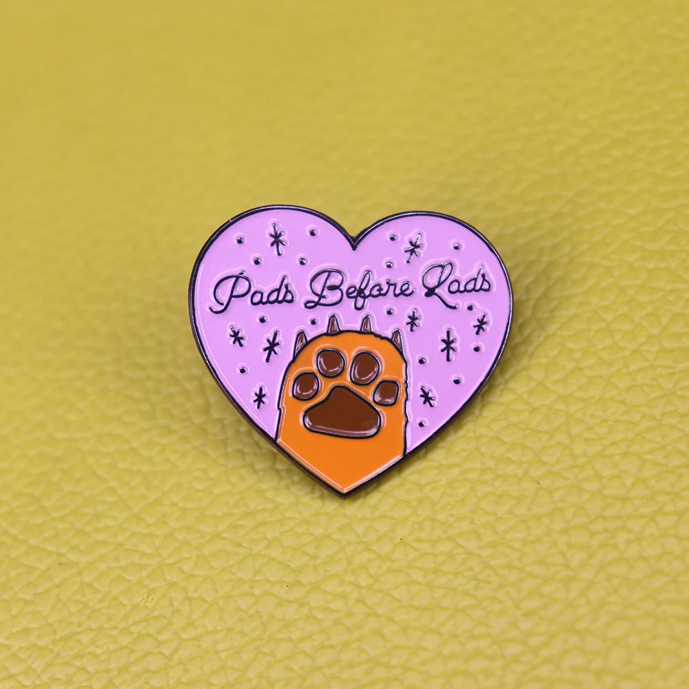 

cat dog paw pet animal enamel pin
