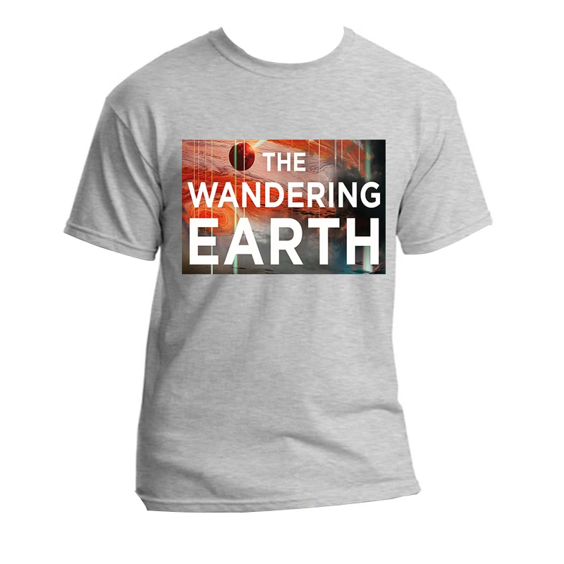 Мужская футболка с рисунком из фильма The wander Earth коротким рукавом | одежда