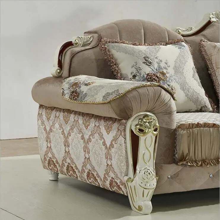 living room furniture modern fabric sofa European sectional sofa set a1277