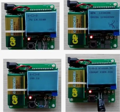 Транзистор тест er индуктор конденсаторный счетчик ESR MG328 Многофункциональный диодный Триод тест