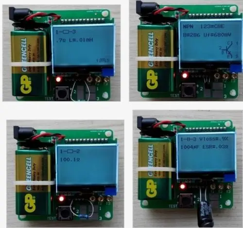 Новый тестер транзисторов индукторный конденсатор измеритель ESR MG328
