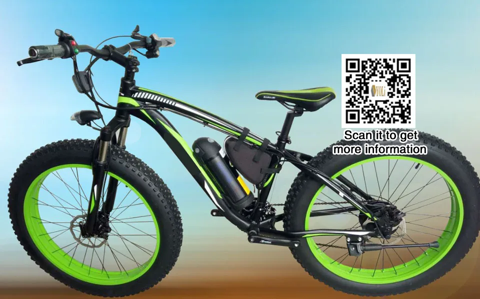 Discount 36v 10.4ah lithium battery electric bike 21 speed electric fat bicycle 26 inch mountain bike road cycling bicycle unisex 4