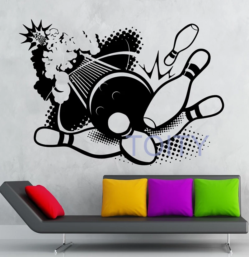 Buy Bowling Wall Stickers Sport Entertainment Center