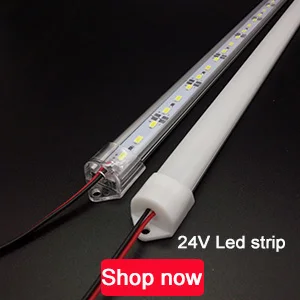 5 шт. 50 см высокий яркий DC 24 В 36 SMD led жесткая лента 5730 45 люмен на новый продукт V Алюминий и крышка бар свет автомобиля