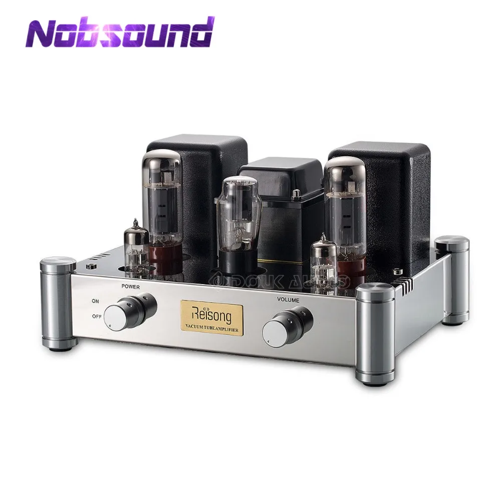 Nobsound Hi-End EL34 Одиночный усилитель клапанной трубки стерео класса A HiFi 2,0 канальный усилитель мощности 24 Вт