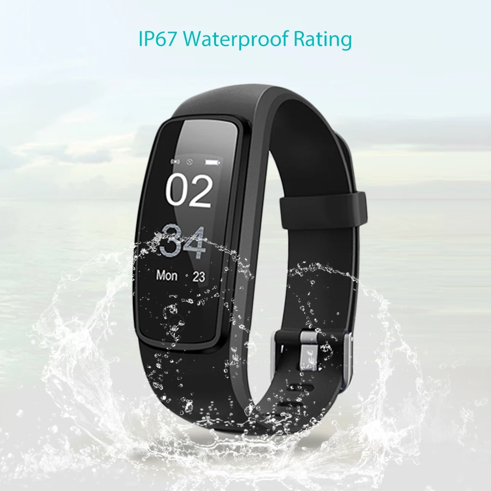 

ID107PLUS Smart Bracelet IP67 Waterproof Pedometer Heart Rate Monitor Fitness Tracker Smart Wristband Multi Sport Band