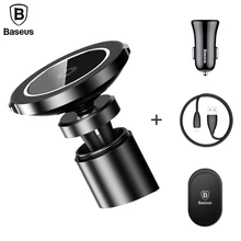 Baseus Car Mount Qi Wireless Charger For iPhone X 8 Samsung Note 8 S8 S7 Fast Wireless Charging Magnetic Car Phone Holder Stand