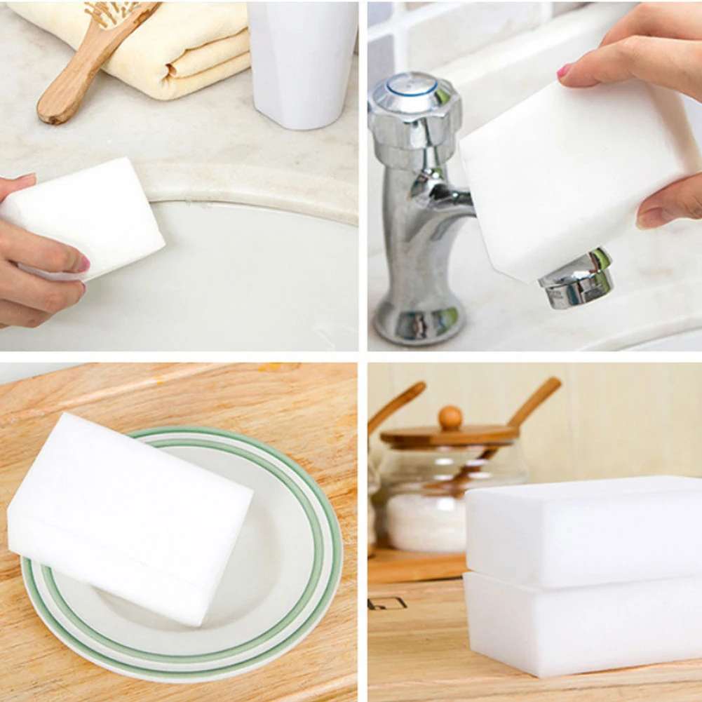 20/50/100PCS Sponge Eraser Cleaning High Density Kitchen Bowl Dish Foam Cleaner 