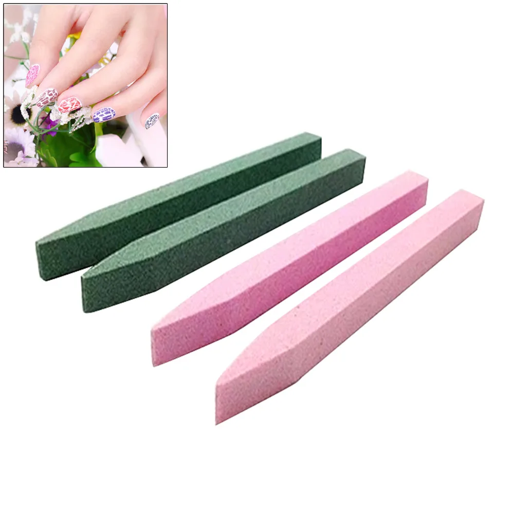 5 pcs Sanding Block V shaped Grinding Block Nail File Nail Buffer