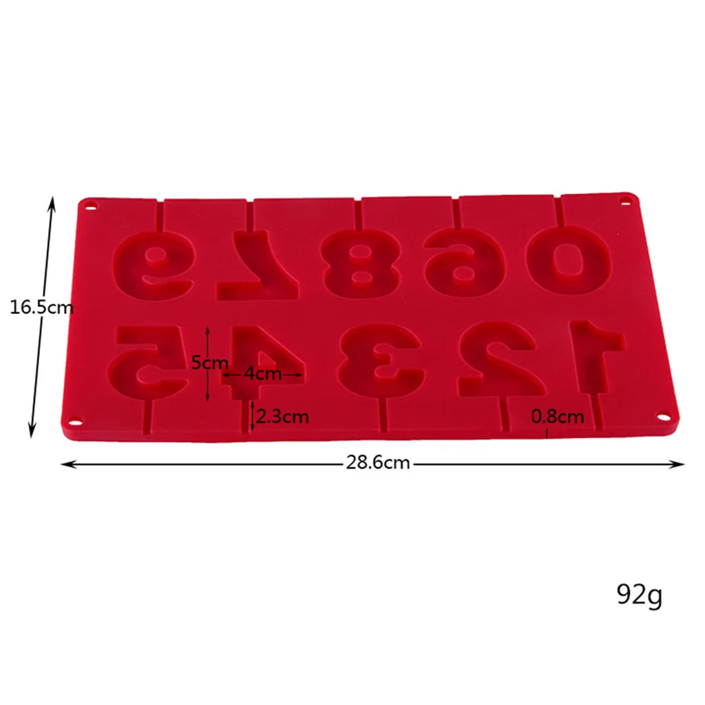 Кухонный инструмент для торта, силиконовая форма для леденца 0-9, форма для конфет, шоколада, DIY, инструменты для украшения торта, форма для помадки