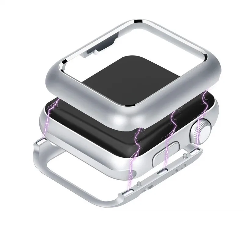 ASHEI Watch Accessories for Apple Watch Case Magnetic Adsorption Metal Frame Built-in Magnets Watch Cover for iWatch 38mm 42mm ASHEI Watch Accessories for Apple Watch Case Magnetic Adsorption Metal Frame Built-in Magnets Watch Cover for iWatch 38mm 42mm