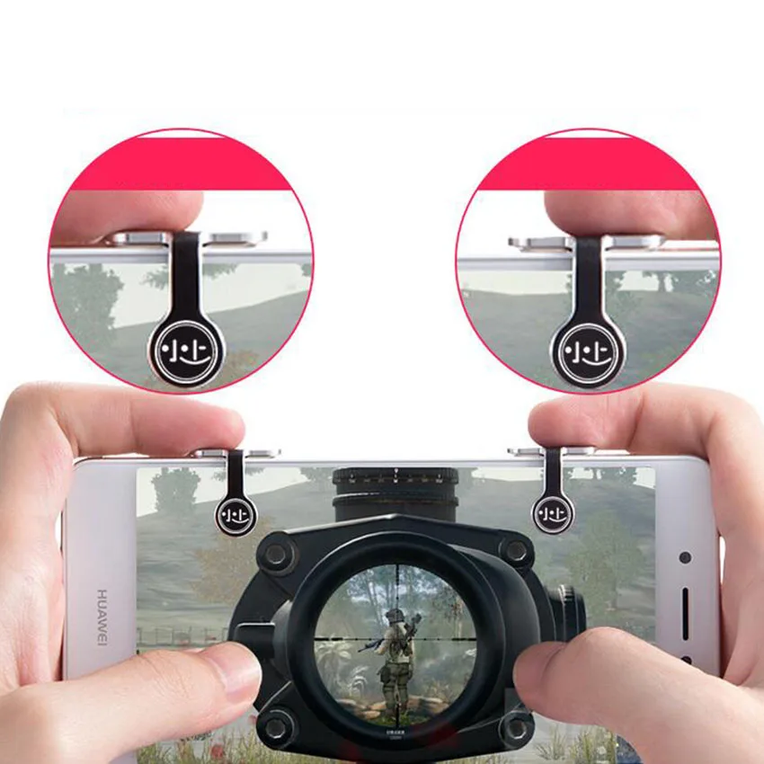  Phone Gamepad Trigger Fire Button Aim Key with phone holder Smart phone Mobile Games L1R1 Shooter C