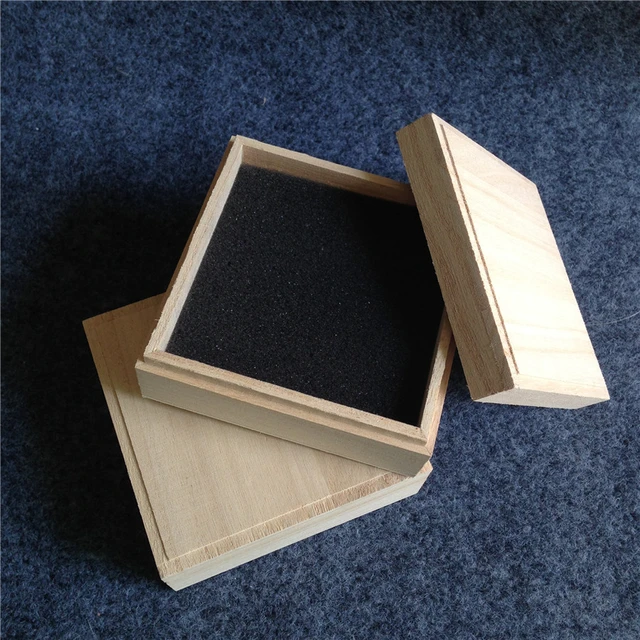 New Arrival zakka Paulownia Wood Small Wooden Box With Lid and