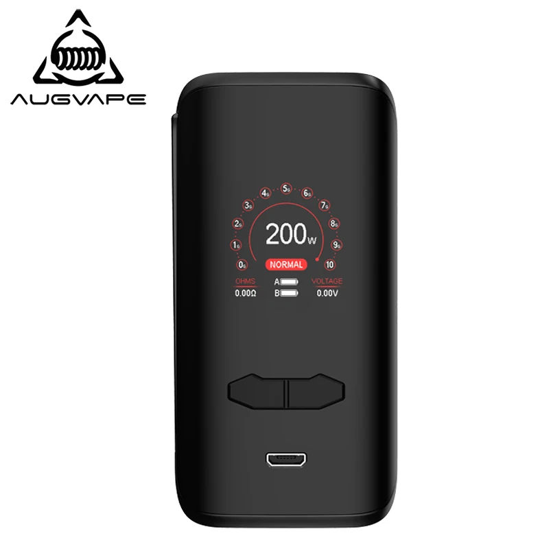 

Augvape VX200 Box Mod 200w Temperature Control 1.3 Inch Display Dual 18650 Battery Large Fire Button Electronic Cigarette Mods