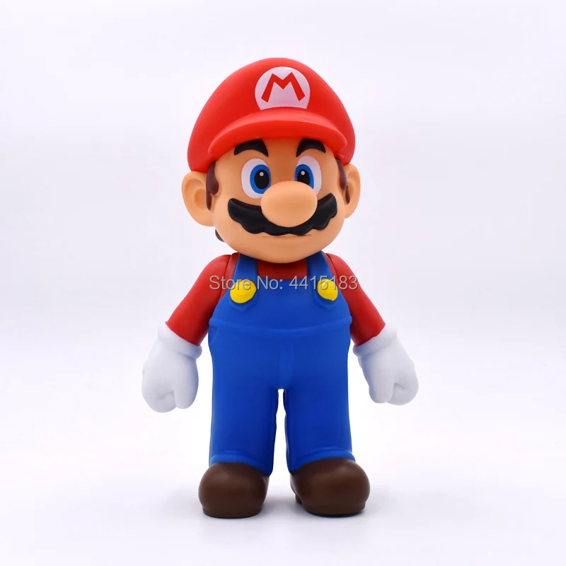 23 cm Anime Figura Super Mario Bros Mario PVC Action Figure Doll Collectible Model Baby Toy Christmas Gift For Children