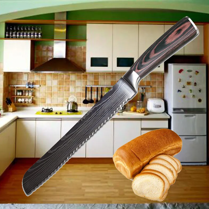 Linag Da Top Grade Bread Knife Kitchen Bakery Tools Jagged Edge Knives