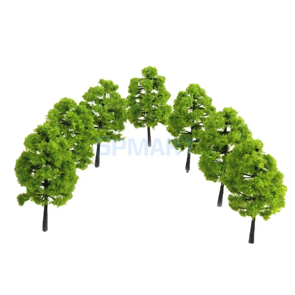 MagiDeal 40Pcs Mini Model Tree HO Z for Street Railway Park Village Model Building Layout Scenery Toys