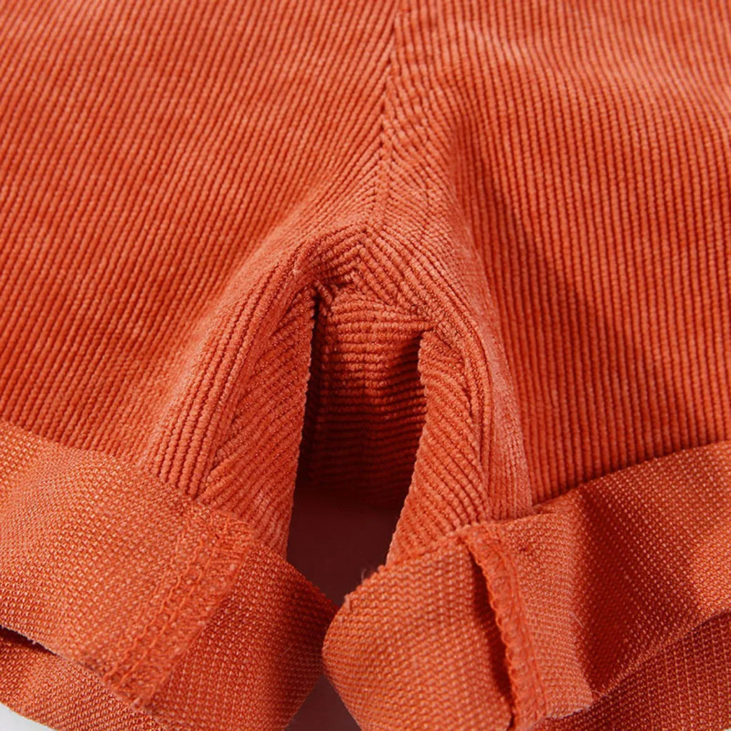 Женские однотонные вельветовые Модные летние шорты со средней талией размера плюс, высококачественные женские повседневные шорты 19APR08