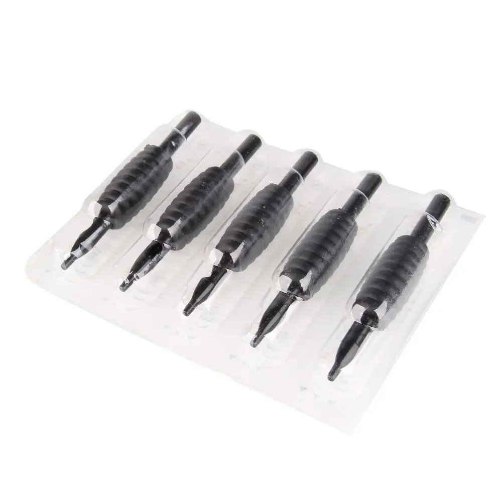 

50pcs Disposable Non-slip Grips Tips Sterile Tattoo Grips Tubes With 3/4" 25mm 15RT Grips Permanent Makeup For Tattoo Machine