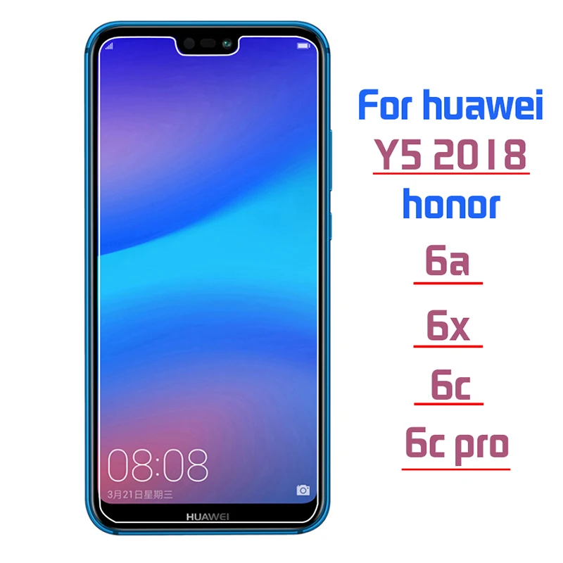 

protective glass for huawei y5 2018 honor 6a 6x 6c pro tempered glas screen protector on the a6 c6 x6 6 a c x 6cpro y5 2018 film