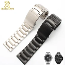 Простой конец браслет из нержавеющей стали твердый металлический ремешок для часов 24 26 28 мм ремешок для часов дизель DZ4209 DZ4215 DZ1844 часы ремешок