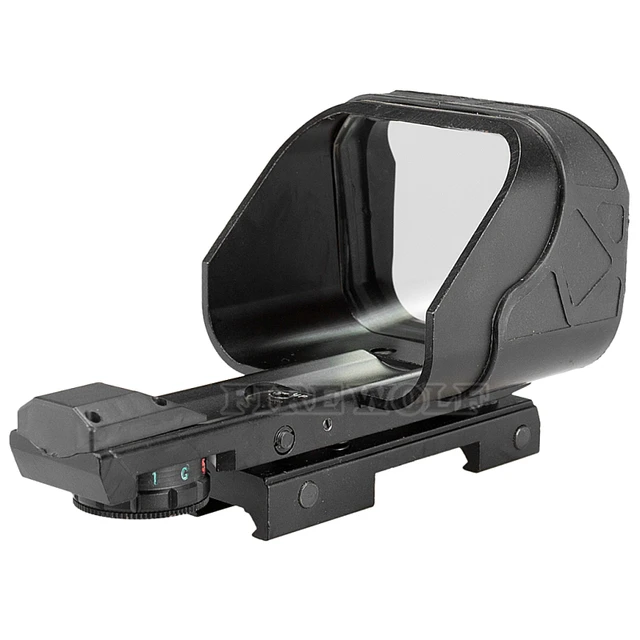 Mira táctica, óptica de caza, mira telescópica holográfica, grande, punto rojo, mira, reflejo, retícula, accesorios de pistola de caza - Imagen 2
