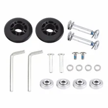 1 комплект Чемодан Колеса Чемодан Набор для замены комплекта из оси ключ, дюймовый стандарт подшипника ступицы колеса O.D 40/45/50/70 мм