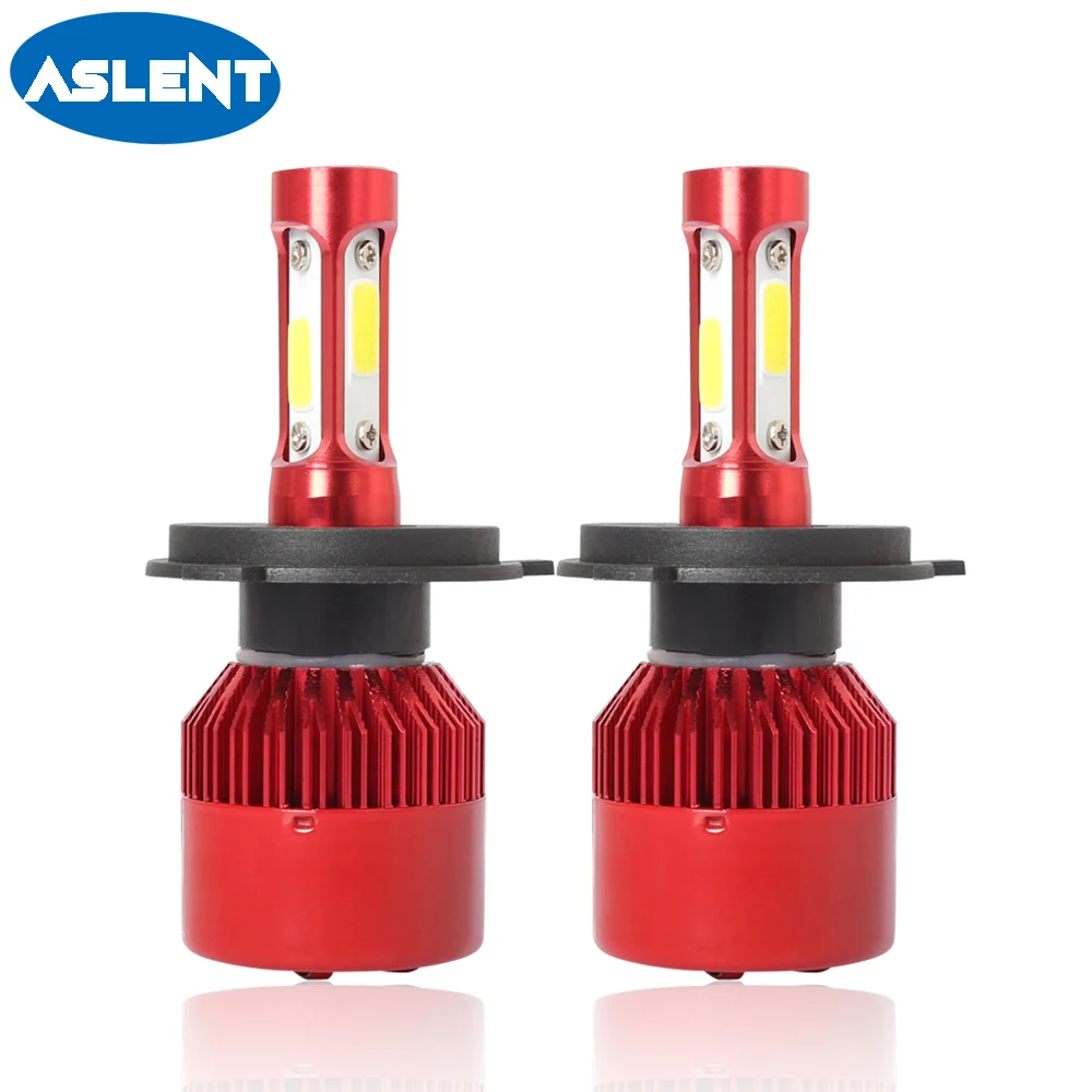 Aslent S2 COB 72 Вт 8000lm H4 Hi lo луч H7 H1 H3 H11 HB3 HB4 9005 9006 Автомобильный светодиодный головной