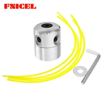 

Aluminum Grass Trimmer Head with 4 Lines Brush Cutter Head Lawn Mower Accessories Cutting Line Head for Strimmer Replacement