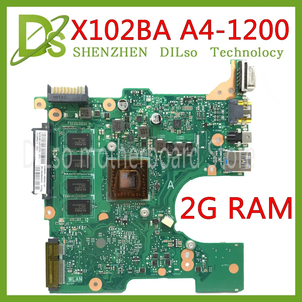 KEFU X102BA Материнская плата ASUS X102B ноутбука A4-1200 Процессор 2 gb Оперативная память