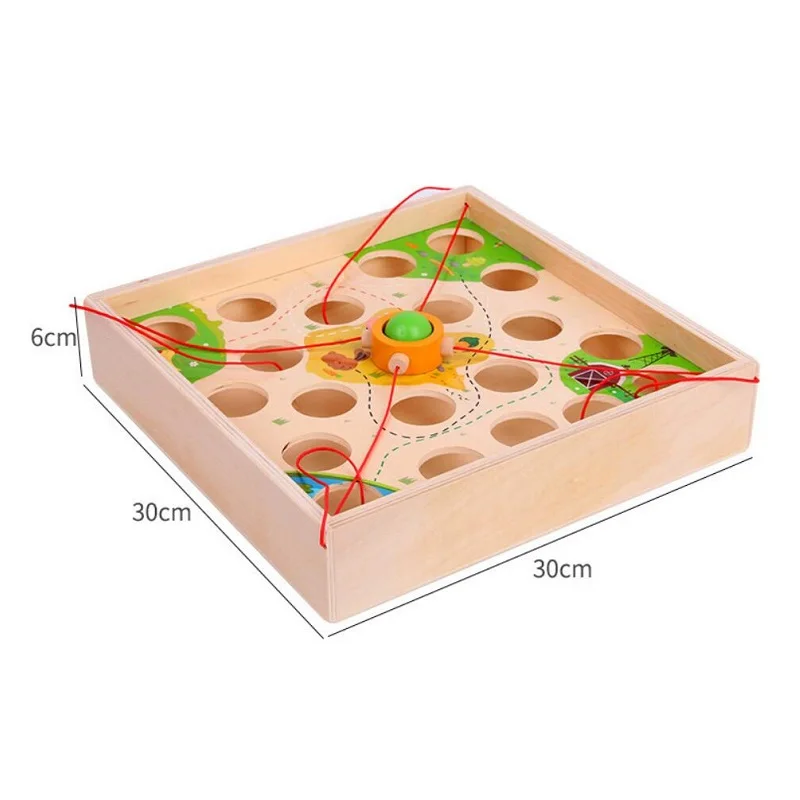 Творческий тянуть мяч настольная игра дети деревянный лабиринт детский сад раннее образование интеллектуальная сила родитель-ребенок игрушка
