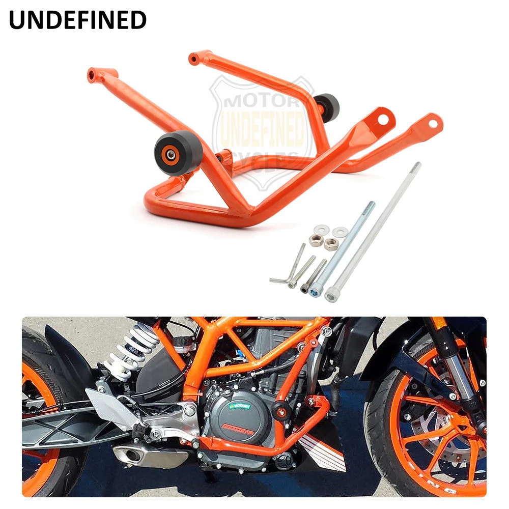 

UNDEFINED Motorcycle Parts Crash Bar Frame Engine Guard Protection Bumper Set For KTM 125 200 Duke 2013 2014 2015 2016