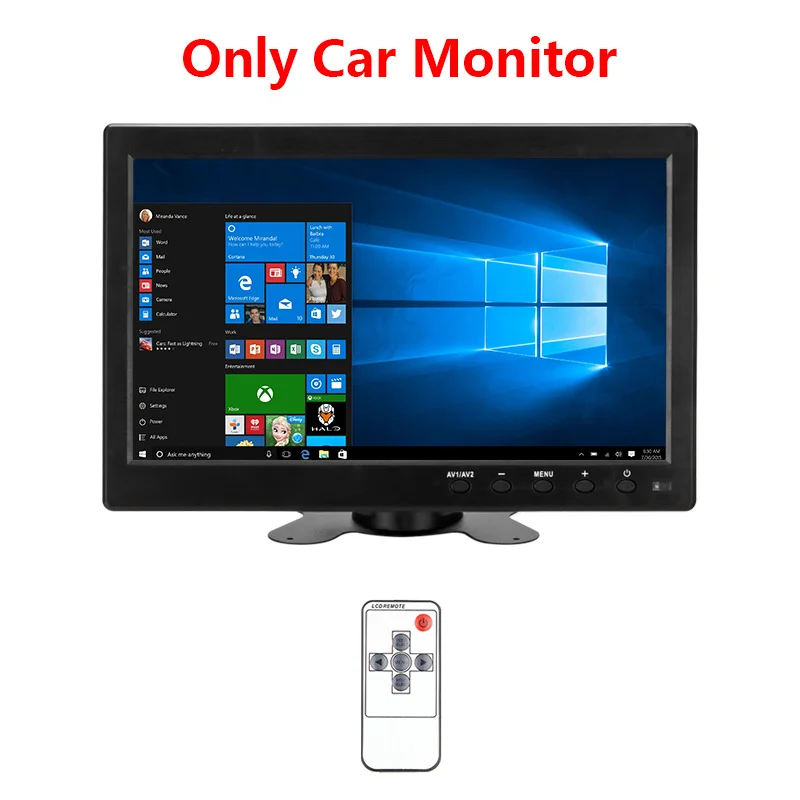 Jansite 1" автомобильный монитор, ips камера, HD автомобильный монитор заднего вида, парковочная система заднего вида, HDMI+ резервная камера, поддержка сельскохозяйственной техники - Цвет: Only Monitor