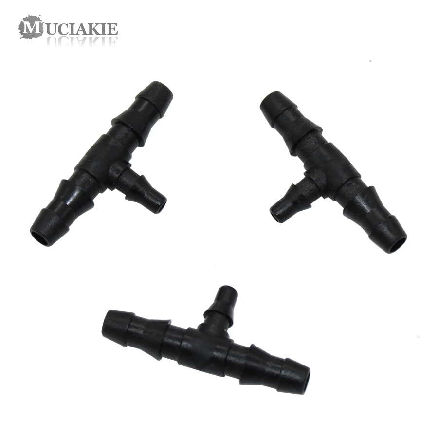 

MUCIAKIE 30PCS 1/4 Inch To 1/8 Inch T Micro Garden Watering Irrigation Barbed Connector Barbed Tee Three-way Hose Splitters