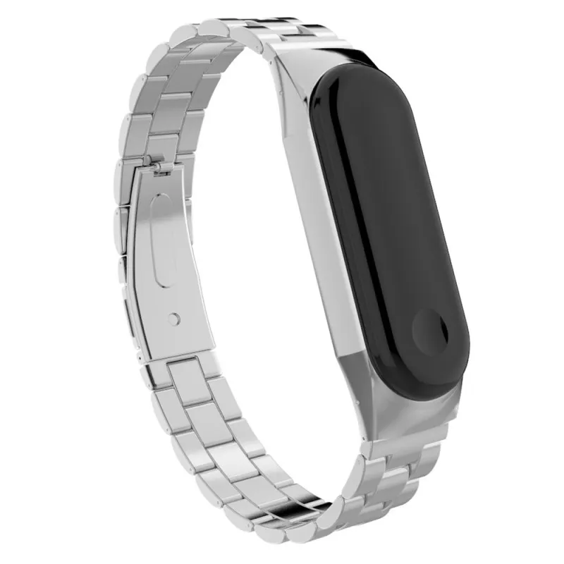 Спортивный металлический mi Band 3 ремешок для Xiaomi mi группа 3 браслет Smart Band нержавеющая сталь наручные часы полосы