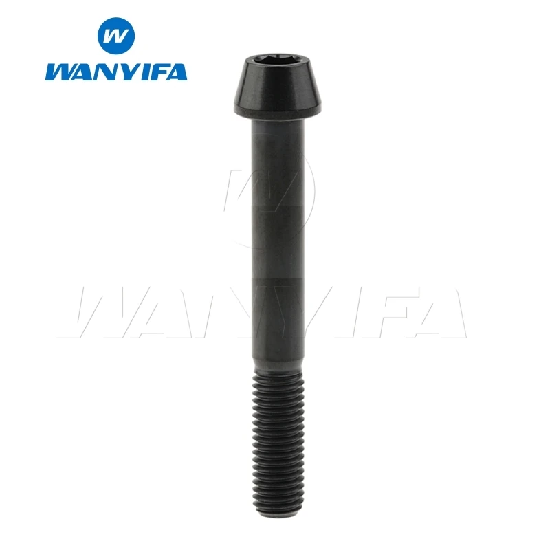 Flash Deal Wanyifa Titanium Bolt Screw M8x15 20 25 30 35 40 45 50 70mm Cone Head for Bicycle Frame 5