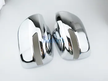 

Door Mirror Cover Overlay Trims Without hole Chrome Car-Styling 2008 2009 2010 2011 For Toyota Land Cruiser 200 Accessories