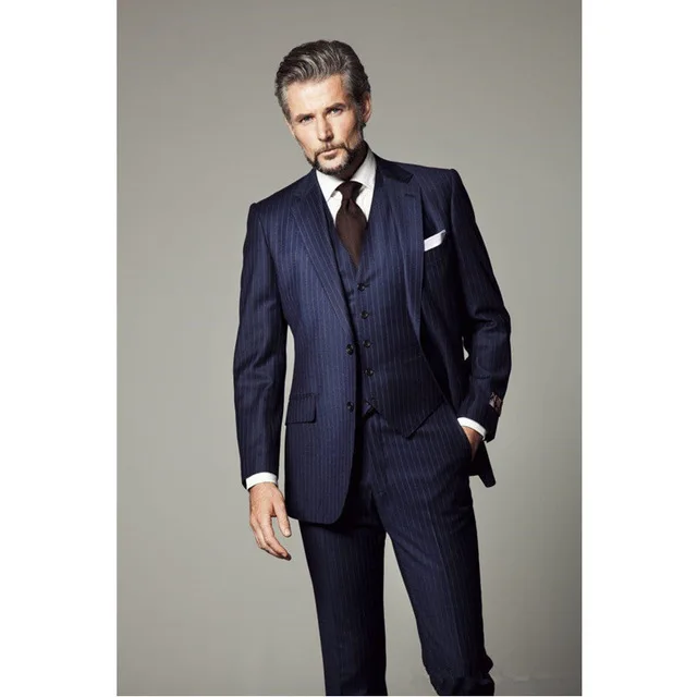 

(Jacket+Pants+Vest)2019 Famous Brand Tuxedo Mens Suits Wedding Groom Designer Male Suits For Men