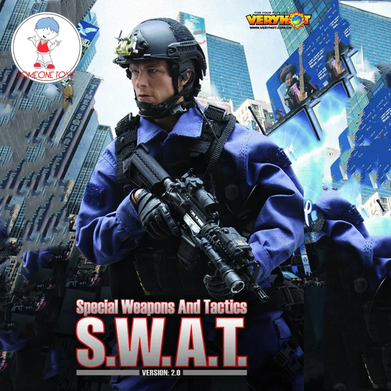 1/6 масштаб VH SWAT 2,0 солдат с оружием Тактический Костюм 12 дюймов фигурка коллекция моделей Игрушек(без головы или тела