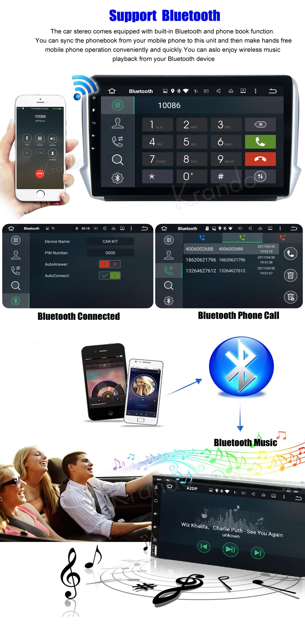 Best Krando 10.1" Android 8.1 car audio radio navigation multimedia system for Peugeot 208 2008 2012+ gps dvd player WIFI 3G DAB+ 3 Best Krando 10.1" Android 8.1 car audio radio navigation multimedia system for Peugeot 208 2008 2012+ gps dvd player WIFI 3G DAB+ 3