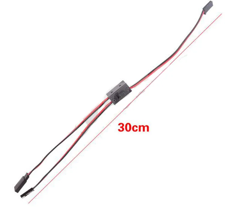

Yuenhoang 5Pcs/lot Power Supply Switch with Charging Port RC Models Switch Three Line Power Switch FUTABA/JR Plug Battery ESC